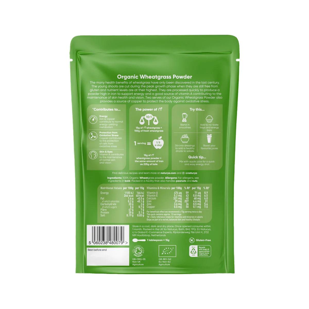 Naturya Organic Wheatgrass powder 200g