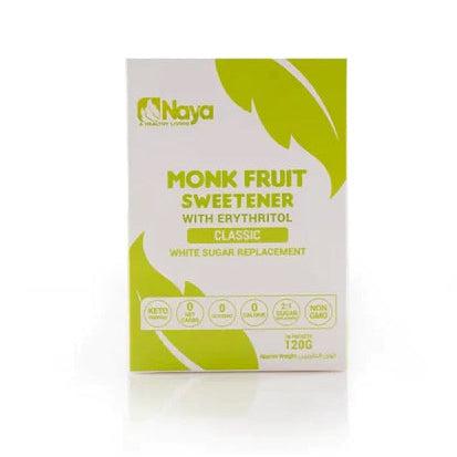 Naya Monk Fruit Sweetener With Erythritol Classic 2:1 30 Packets