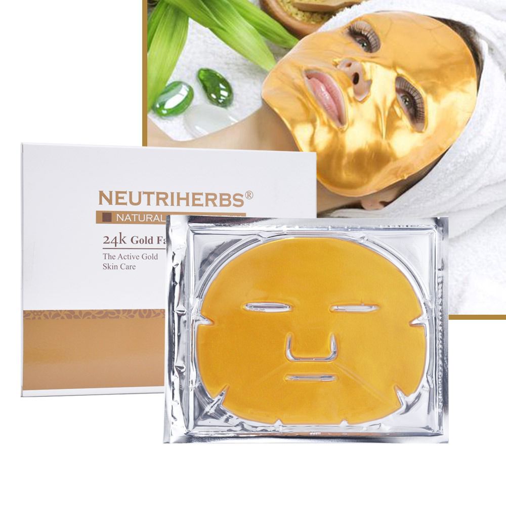 Neutriherbs Brand THE ACTIVE GOLD Skin Care 24K Gold Facial Mask 3PCS