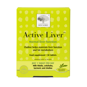 New Nordic Active Liver with Milk Thistle, Artichoke, Turmeric and Choline 30 Tablets Vegan