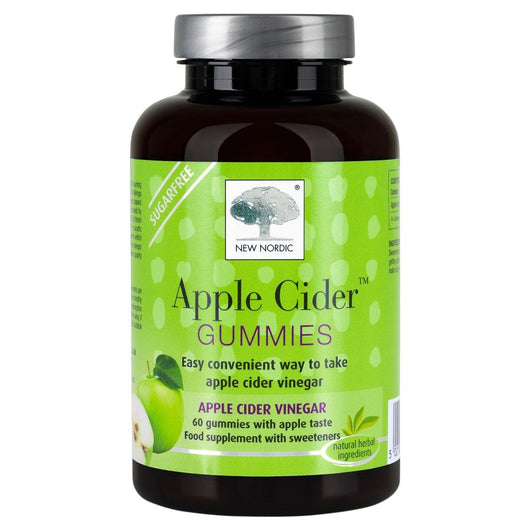 New Nordic Apple Cider Gummies Vegan Sugar Free 60 pcs