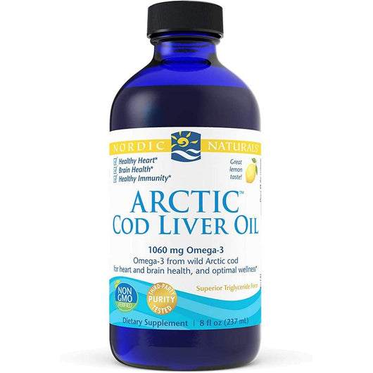 Nordic Naturals Arctic Cod Liver Oil 1060mg Omega-3 Non-GMO 237ml