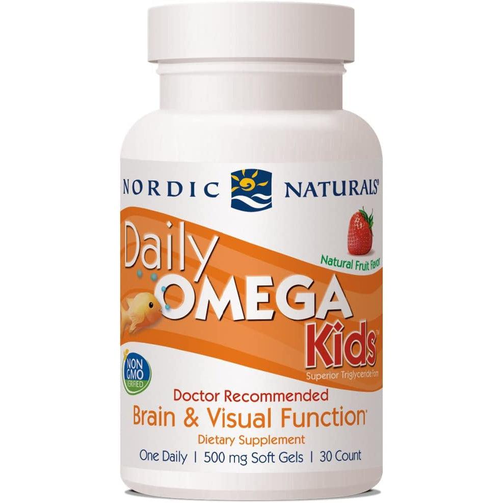 Nordic Naturals Daily Omega Kids Brain and Visual Function for children aged 3+ 30 Soft Gels