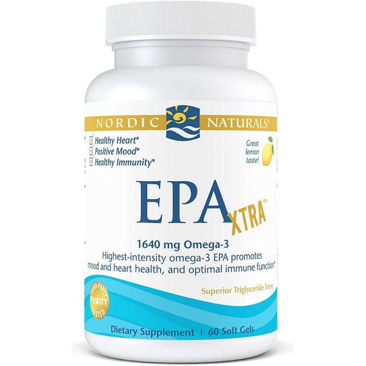 Nordic Naturals EPA Xtra 1640mg Omega-3 Lemon 60 Softgels