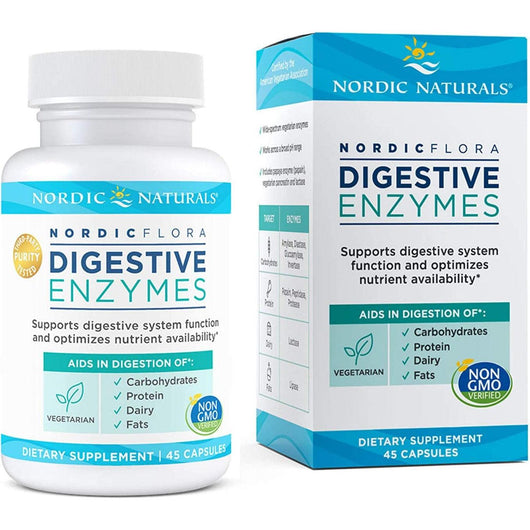 Nordic Naturals Flora Digestive Enzymes 45 Vegetarian Capsules