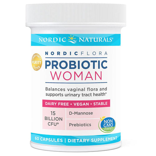 Nordic Naturals Flora Probiotic Woman 15 Billions 60 Vegan Capsules