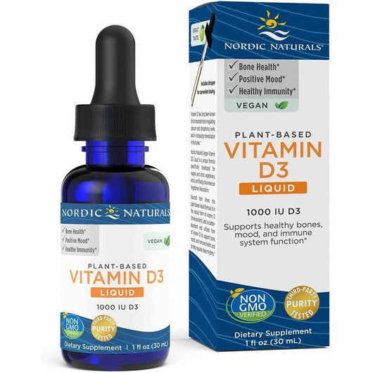 Nordic Naturals Plant-Based Vegan Vitamin D3 Non-GMO Liquid 30ml