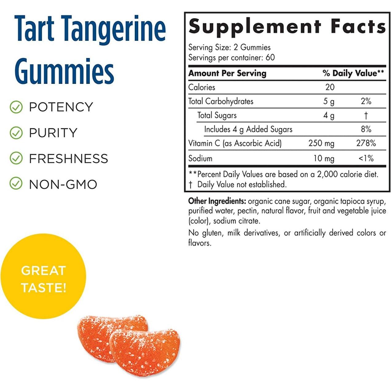 Nordic Naturals Vitamin C Gummies Non-GMO 120 Gummies For Adults and Kids Ages 4+