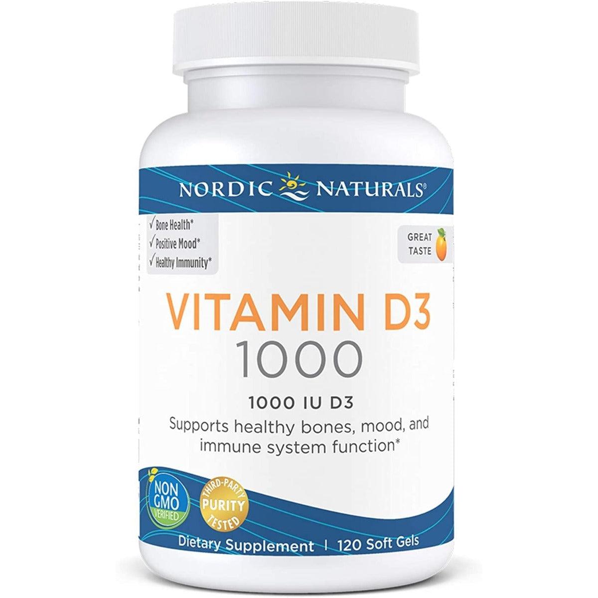 Nordic Naturals Vitamin D3 1000 IU 120 Softgel