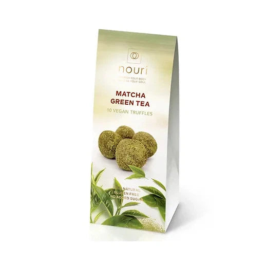 Nouri Matcha Green Tea 10 Vegan Balls Gluten Free No Added Sugar