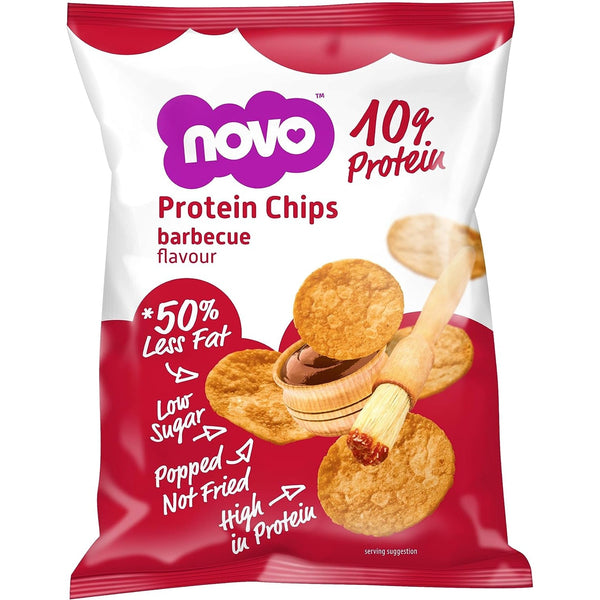 Novo Nutrition Protein Chips Healthy Savoury Snack with High Protein 30g - Barbecue Flavour