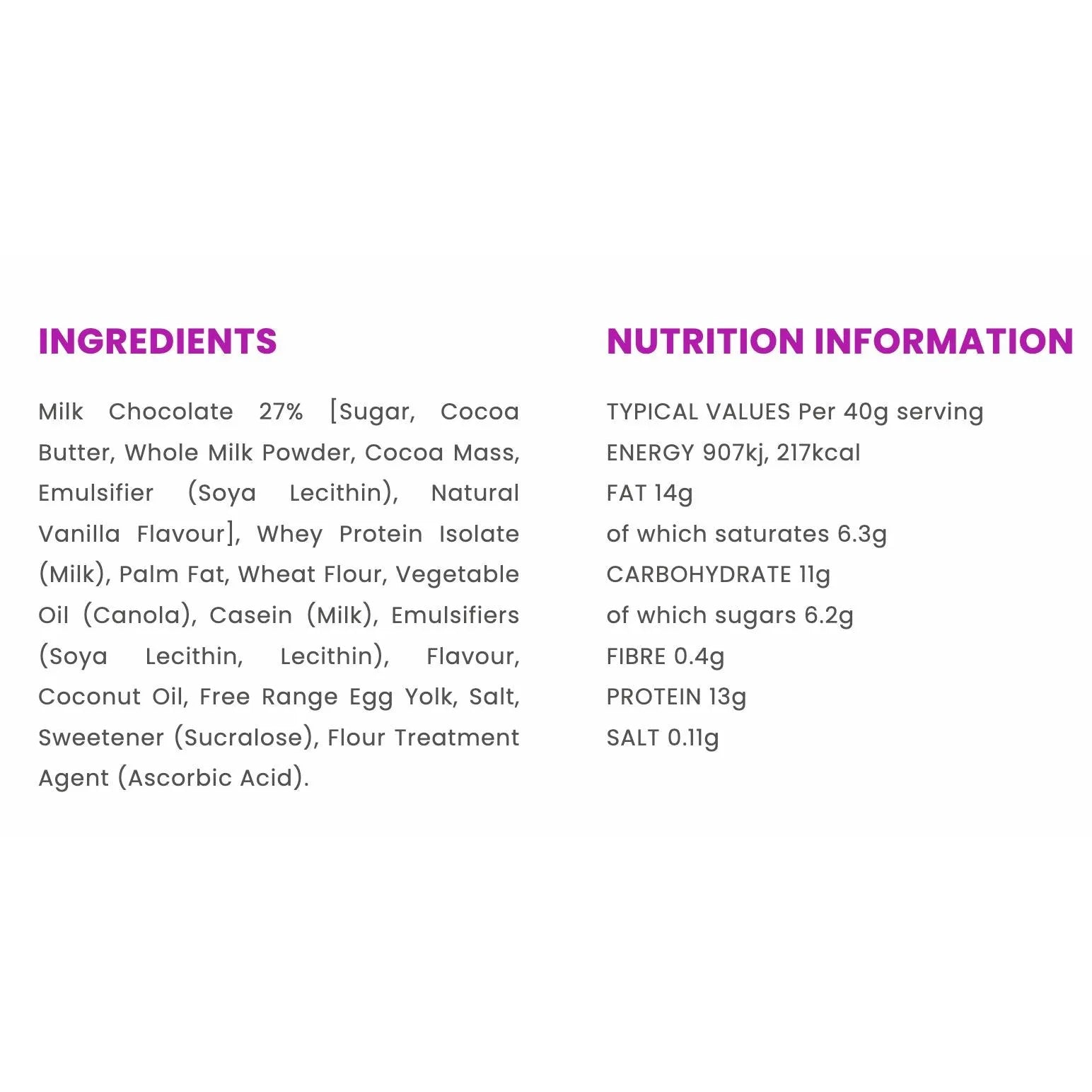 Novo Protein Bar Wafer Chocolate Orange 40g