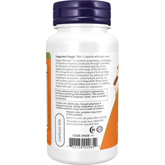 Now Digest Ultimate Full Spectrum Digestive Enzyme Formula 60 Veg Capsules