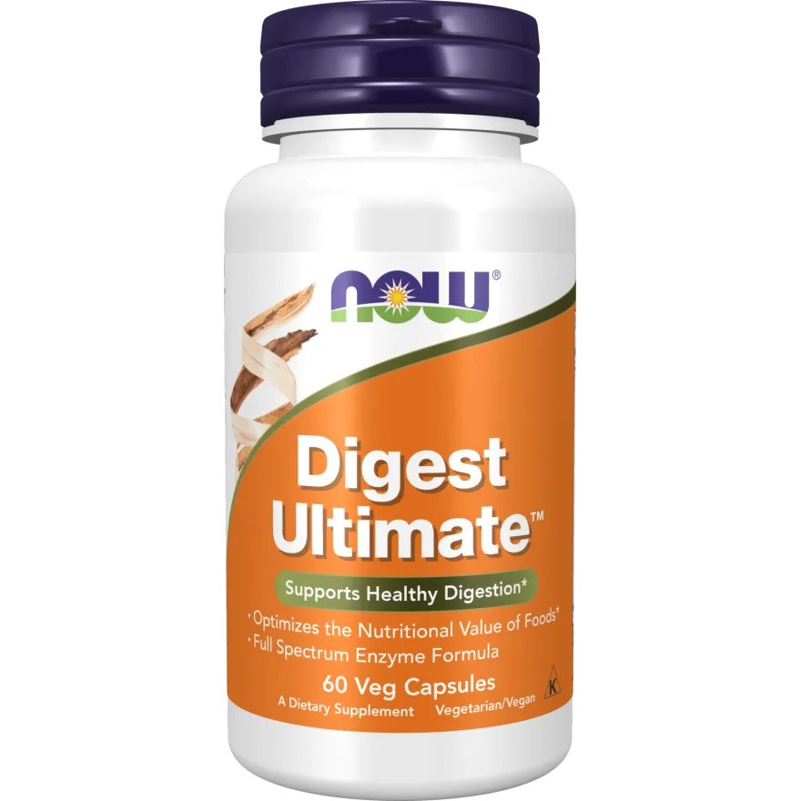 Now Digest Ultimate Full Spectrum Digestive Enzyme Formula 60 Veg Capsules