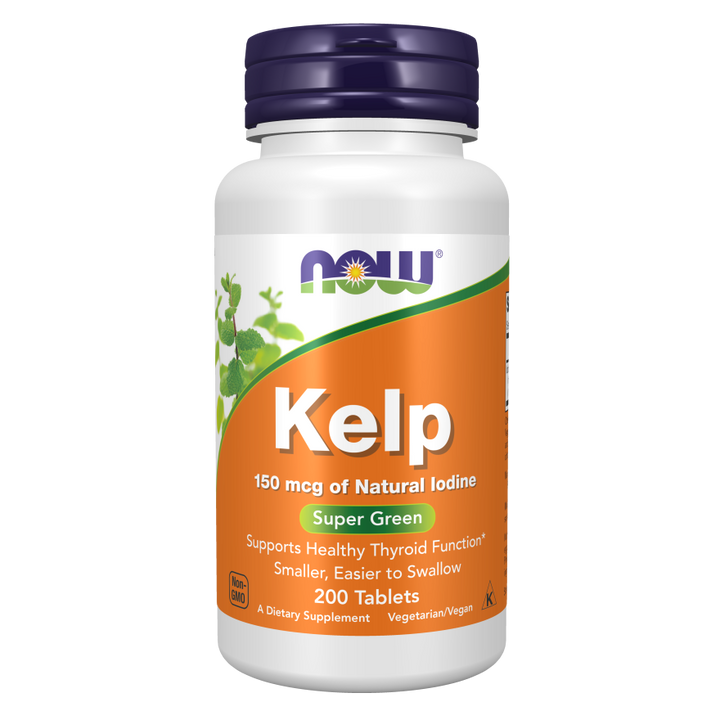 Now Kelp 150 mcg Iodine 200 Vegetarian Tablets