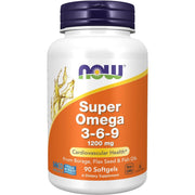 Now Super Omega 3-6-9 1200mg from Borage, Flax Seed and Fish Oil 90 Softgels