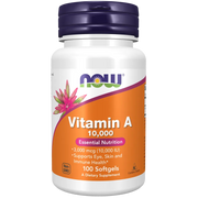 Now Vitamin A 10,000 IU 100 Softgels