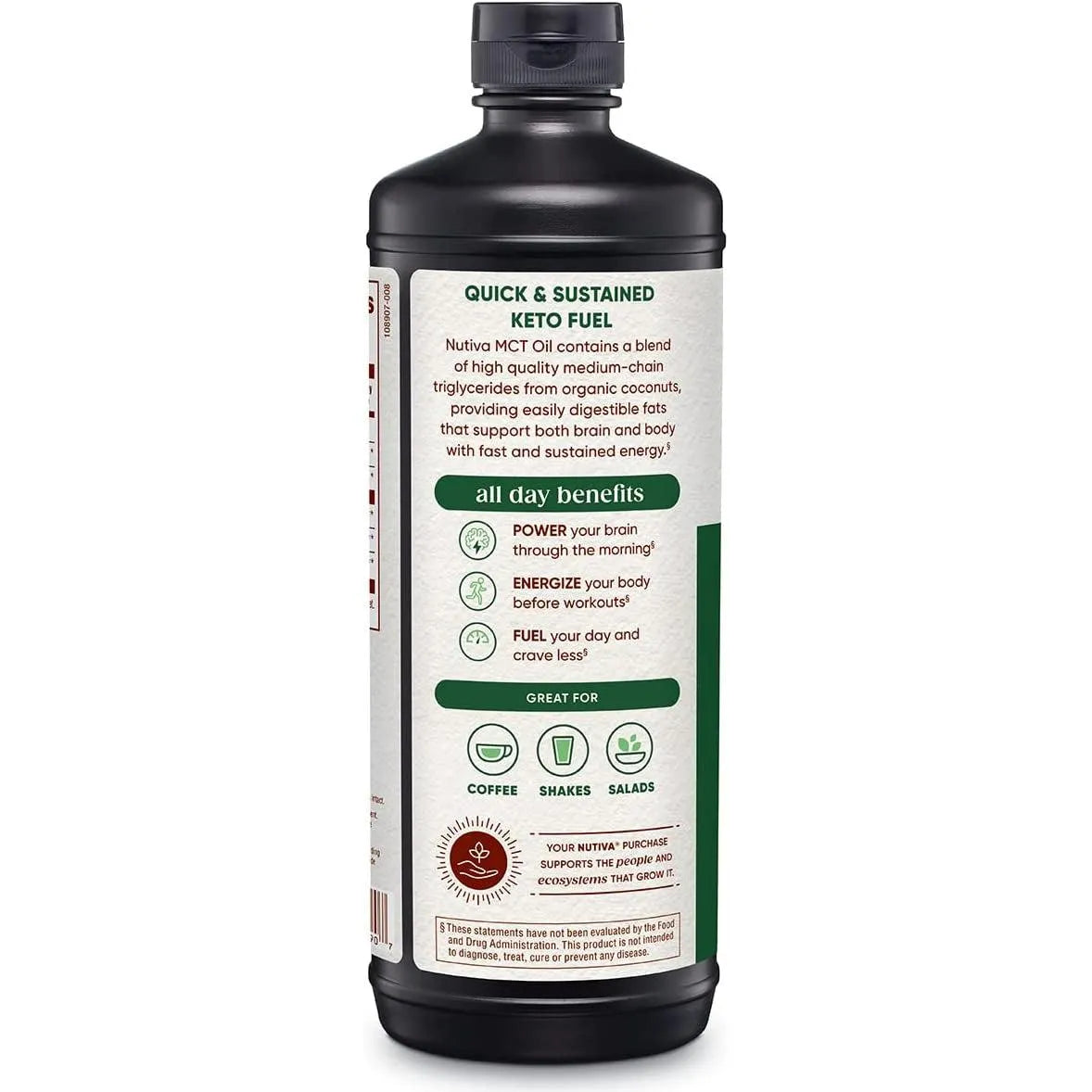 Nutiva Organic MCT Oil Keto Friendly 473ml