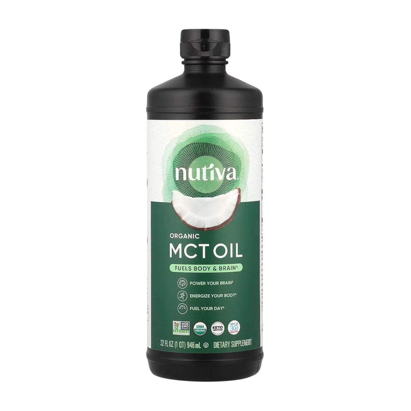 Nutiva Organic Unflavored MCT Oil from Coconut 946ml
