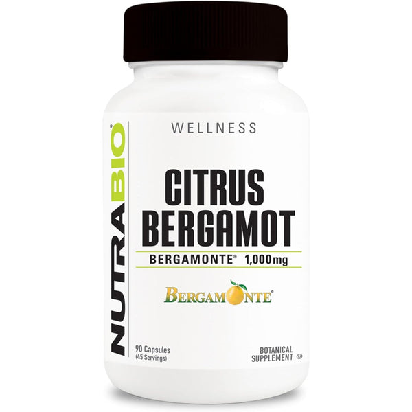 NutraBio Citrus Bergamot 1000mg 90 Vegetable Capsules