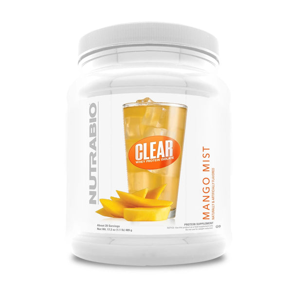 NutraBio Clear Whey Protein Isolate Clear Whey Protein Isolate – Mango Mist 499g