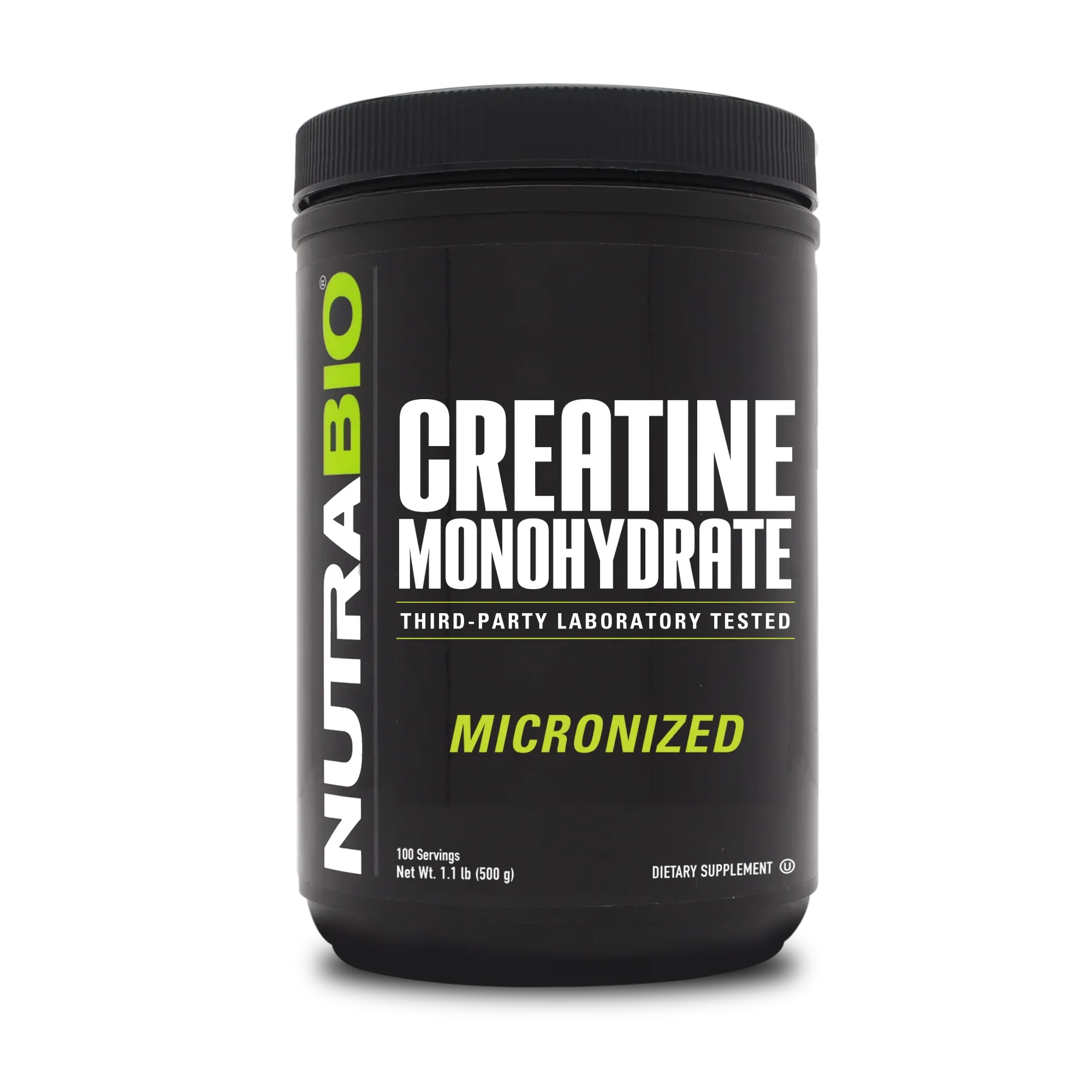 NutraBio Creatine Monohydrate Supplement, Unflavored, (500 g) - Supports Muscle Energy, Recovery, and Strength