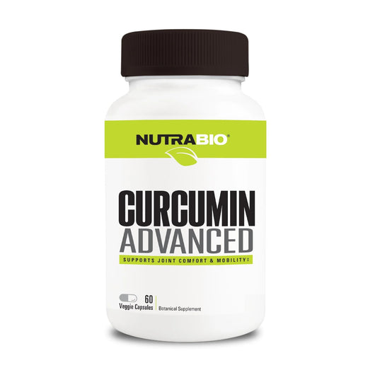 NutraBio Curcumin Advanced with Bromelain and Black Pepper Extract 60 Vegetable Capsules