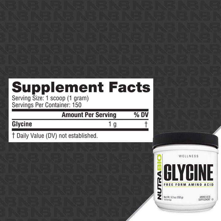 NutraBio Glycine Powder 150g