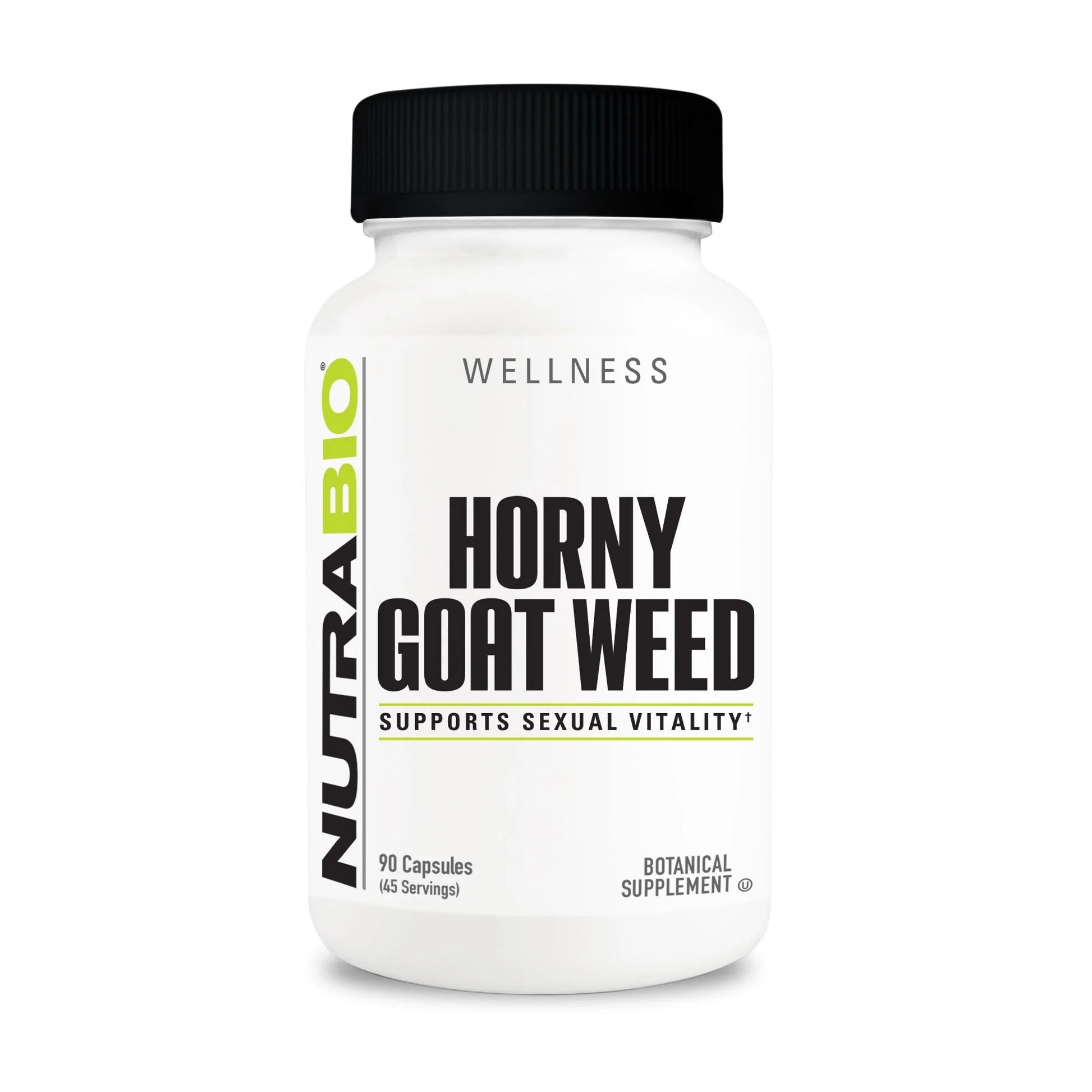 NutraBio Horny Goat Weed (500mg) 90 Vegetrian Capsules
