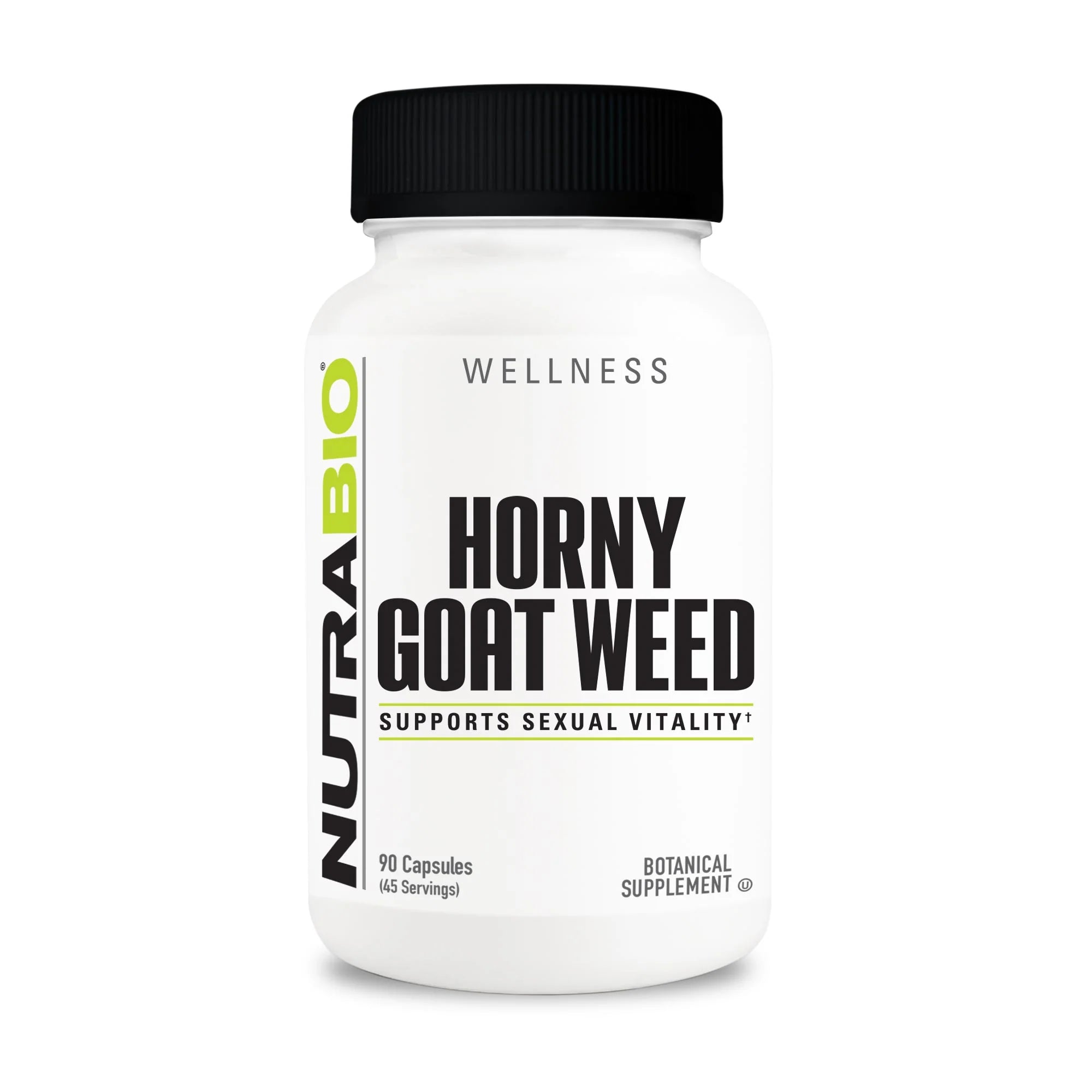 NutraBio Horny Goat Weed (500mg) 90 Vegetrian Capsules