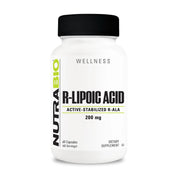 NutraBio R-Lipoic Acid (Active-Stabilized R-ALA) – 60 Vegetarian Capsules