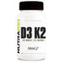 NutraBio Vitamin D3 (5000 IU) K2 (180 MCG) 60 Vegetable Capsules