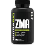 NutraBio ZMA Anabolic Mineral Support 180 veggie Capsules