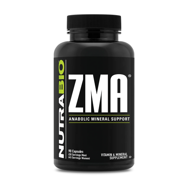 NutraBio ZMA Anabolic Mineral Support 90 veggie Capsules