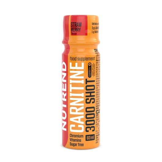 Nutrend Carnitine 3000 Shot Strawberry Flavor Sugar Free 60 ml