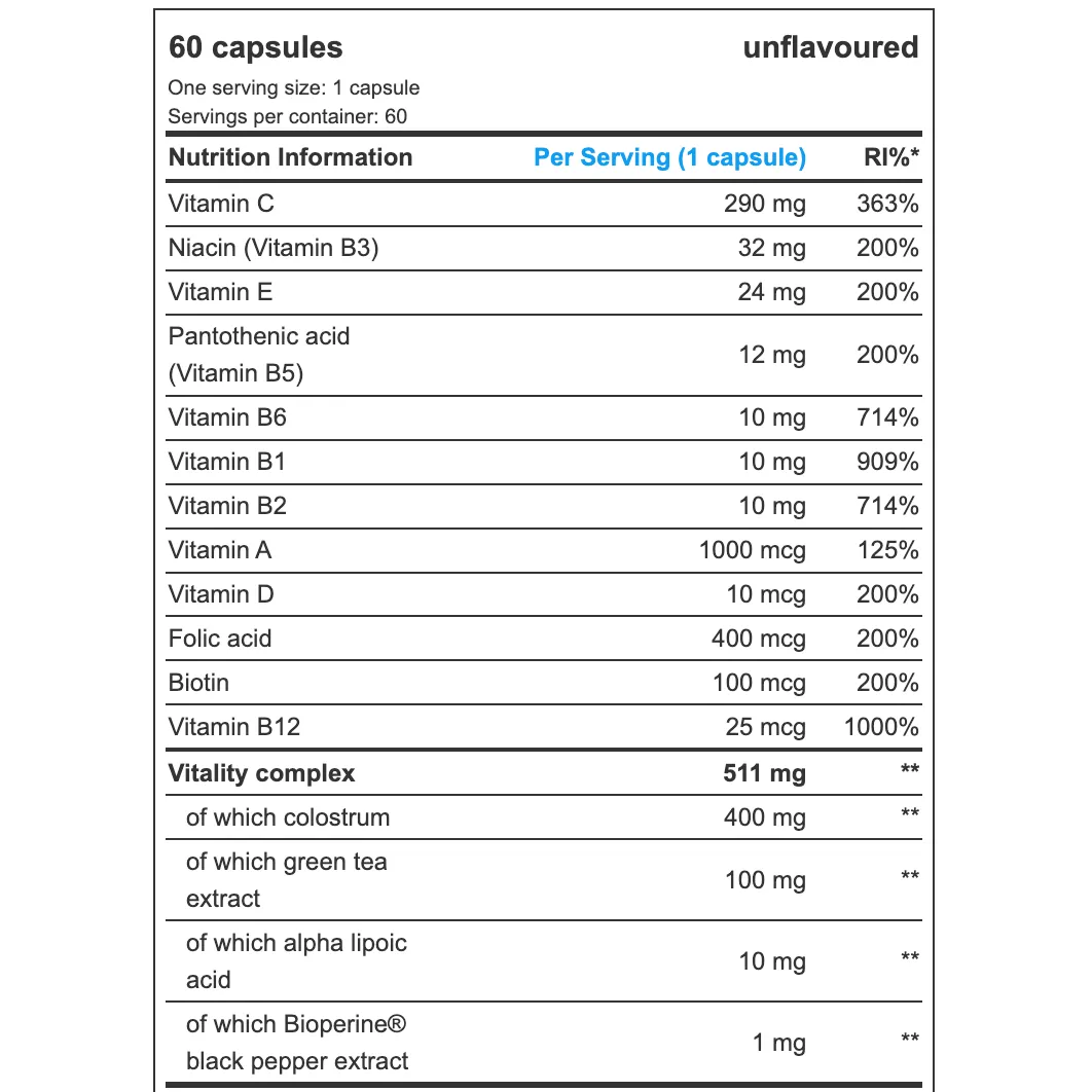 Nutrend Multivitamin Compressed Caps 60 CAPS