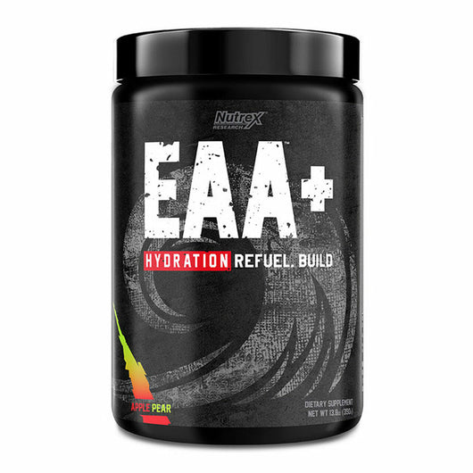 Nutrex Research EAA Hydration EAAs + BCAAs Powder with 8g Essential Amino Acids + Electrolytes For Muscle Recovery, Strength, Muscle Building, Endurance, Apple Pear Flavor 30 Serving