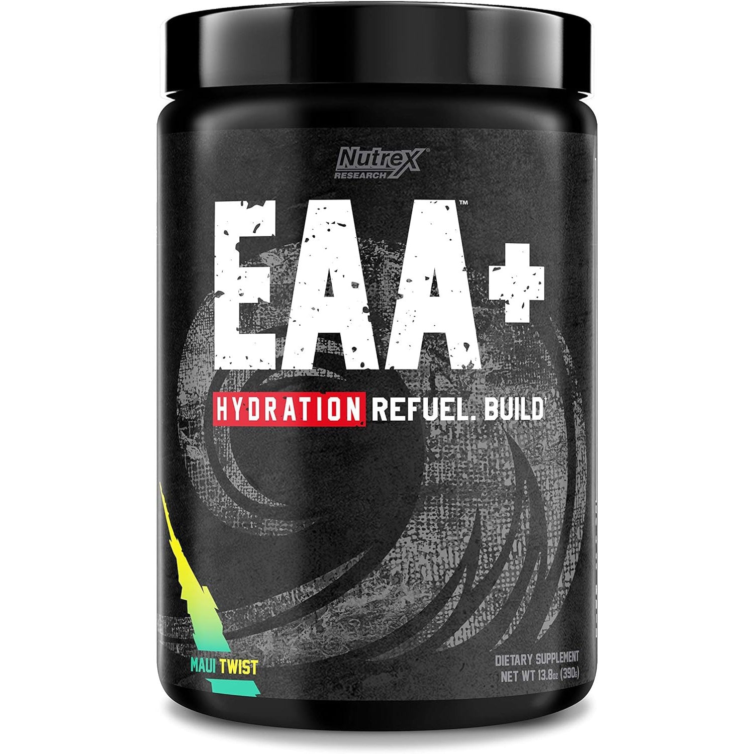 Nutrex Research EAA Hydration EAAs + BCAAs Powder with 8g Essential Amino Acids + Electrolytes For Muscle Recovery, Strength, Muscle Building, Endurance, Maui Twist Flavor 30 Serving