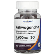 Nutricost Ashwagandha Gummies,Mixed Berry 1,200 mg, 60 Gummies