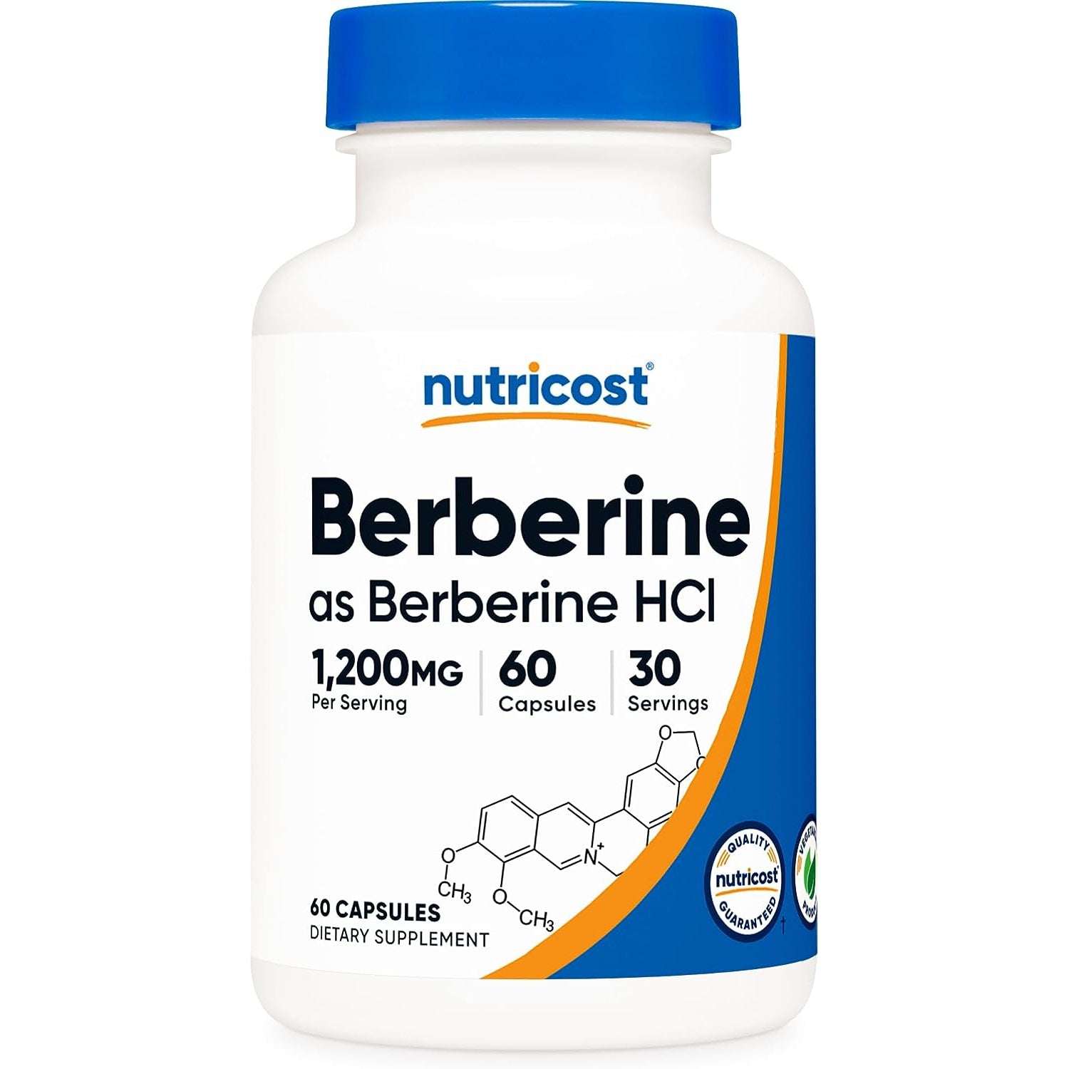 Nutricost Berberine HCl 600mg, 60 Vegetarian Capsules - Gluten Free & Non-GMO