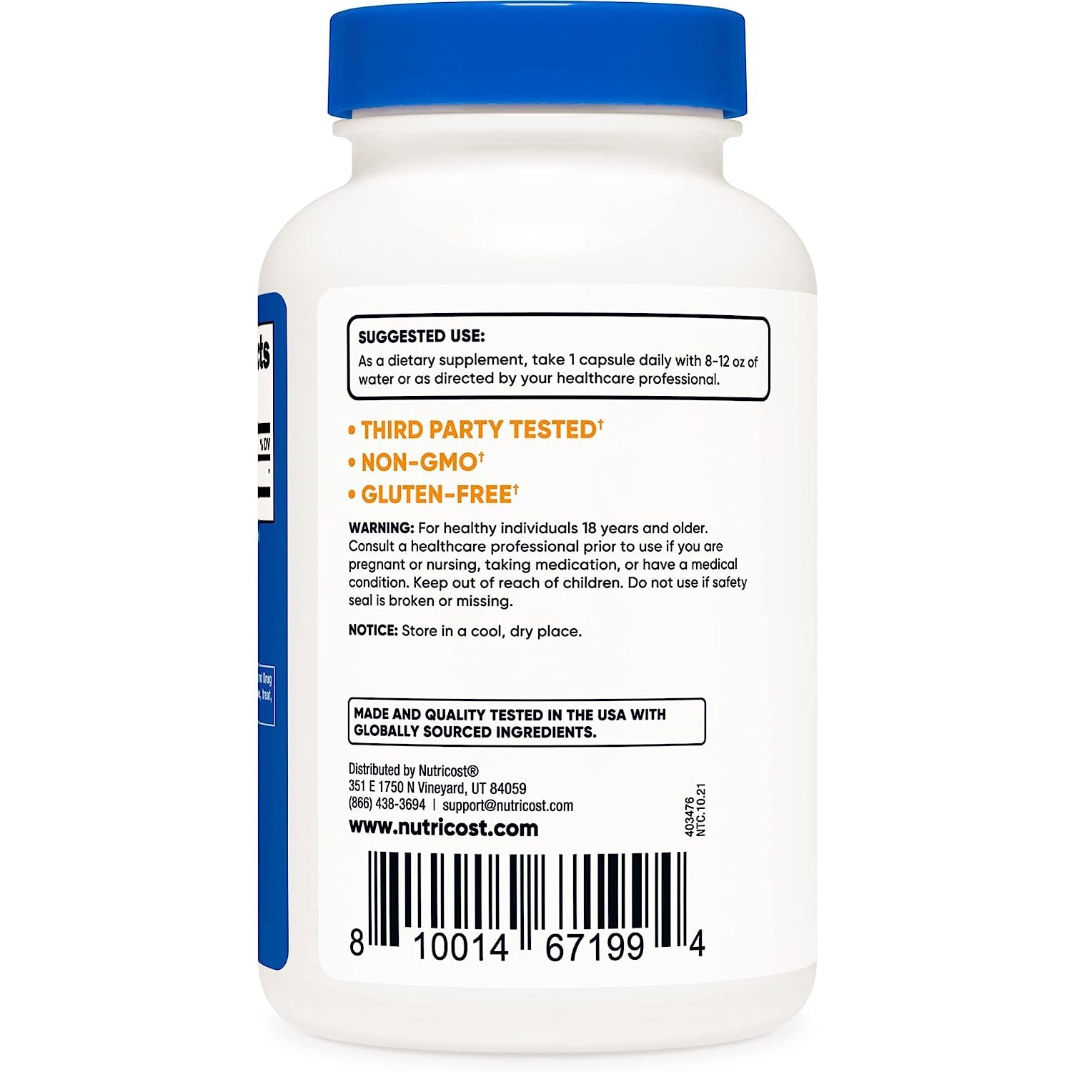 Nutricost Boron Citrate 3mg - 240 Vegetarian Capsules, Non-GMO
