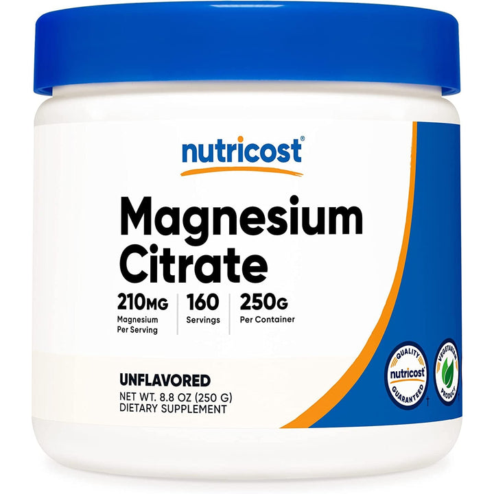 Nutricost Magnesium Citrate Powder Unflavored Non-GMO Gluten Free 250g