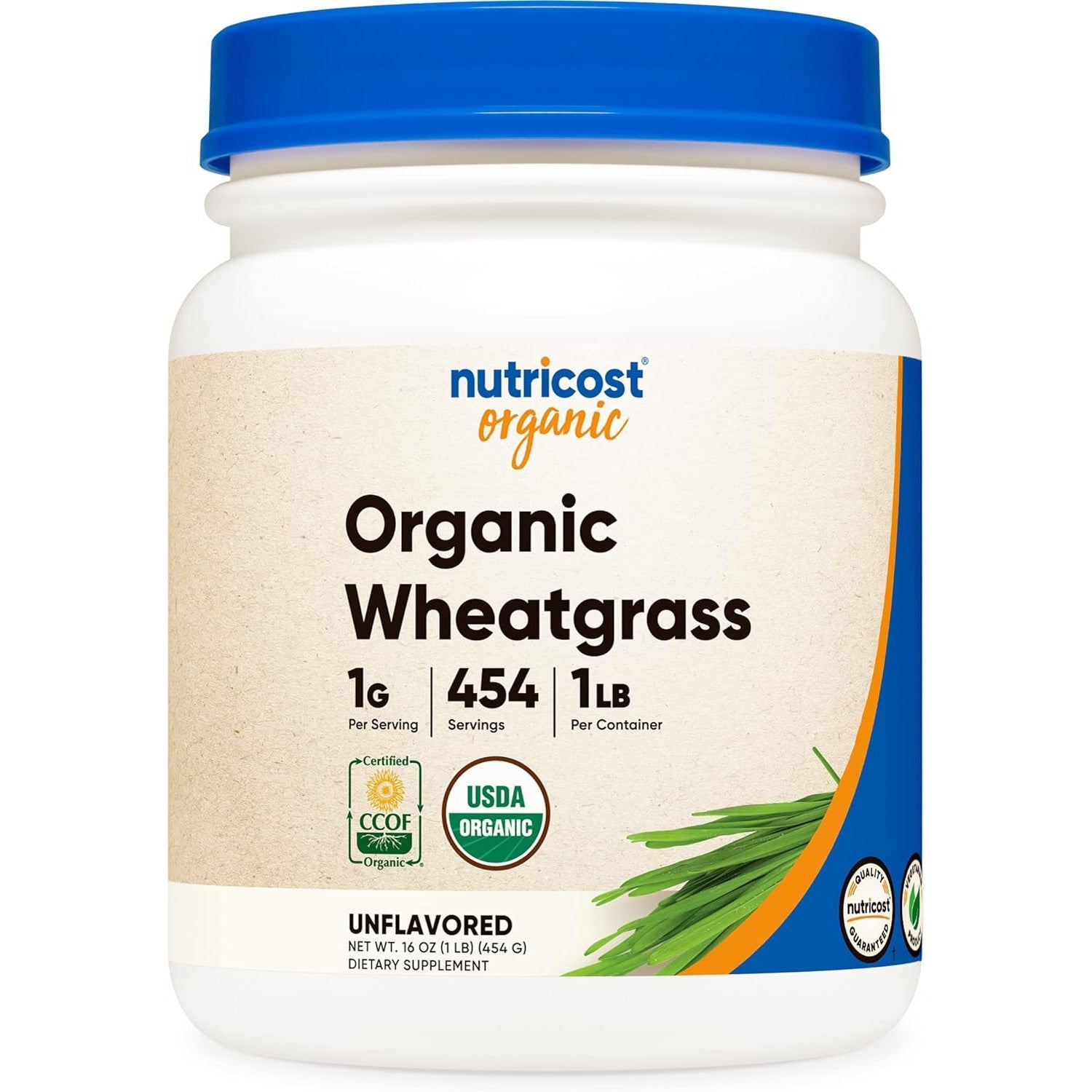 Nutricost Organic Wheatgrass Powder 454g