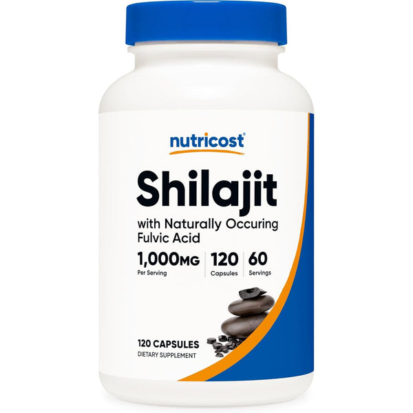 Nutricost Shilajit Extract Capsules with Naturally Occuring Fulvic Acid 120 Capsules