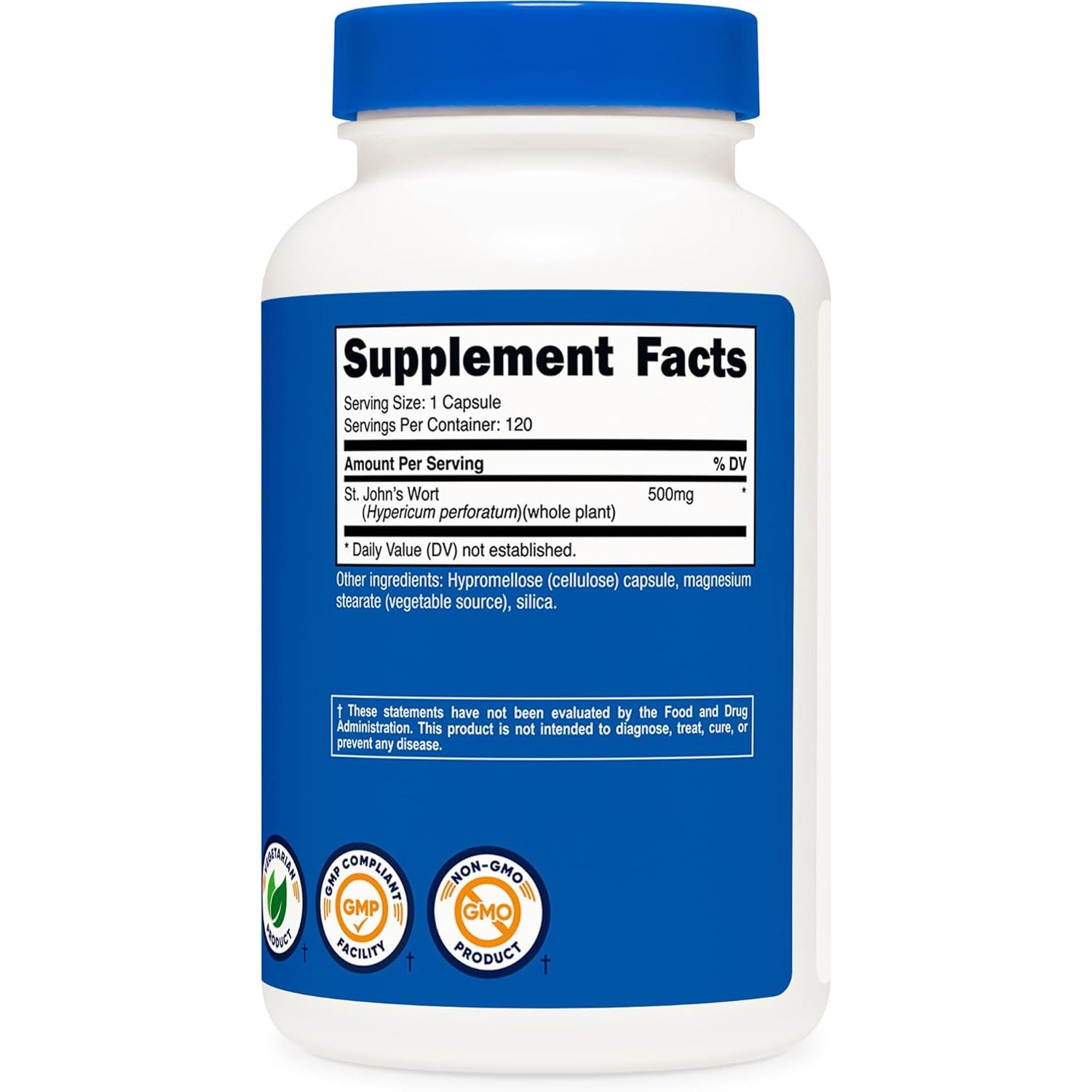 Nutricost St. John’s Wort 500mg 120 Vegetarian Capsules