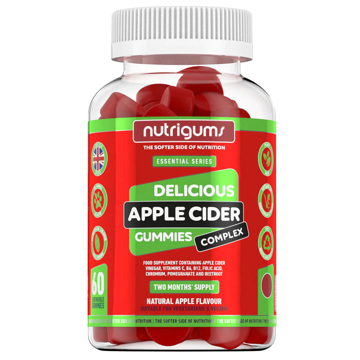 Nutrigums Apple Cider Complex Apple Flavour - 60 Vegan Gummies