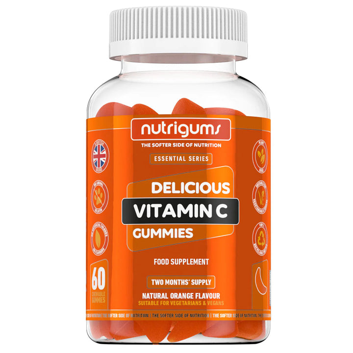 Nutrigums Vitamin C 80mg Orange Flavour - 60 Vegan Gummies