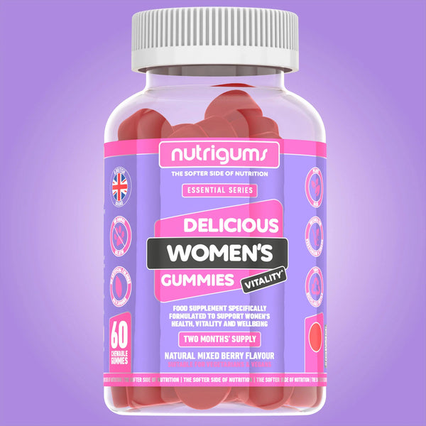 Nutrigums Women's Vitality (Multivitamins & Probiotics) Mixed Fruit Flavour - 60 Vegan Gummies