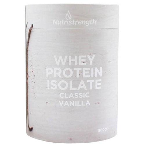Nutristrength Whey Protein Isolate Classic Vanilla 500g Gluten Free