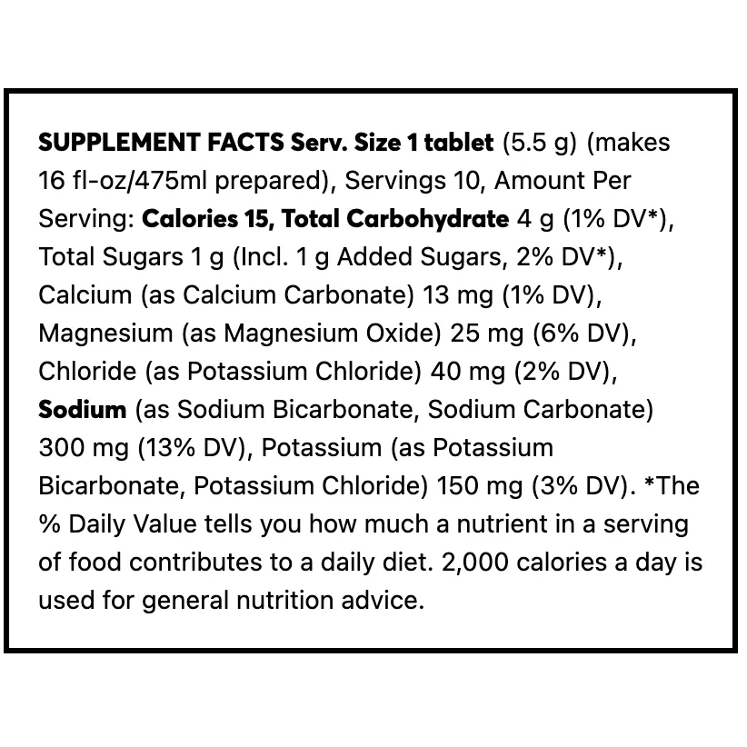 Nuun Sport Electrolyte Tablets for Proactive Hydration, Orange Vegan Gluten Free Non-GMO 10 Tablets